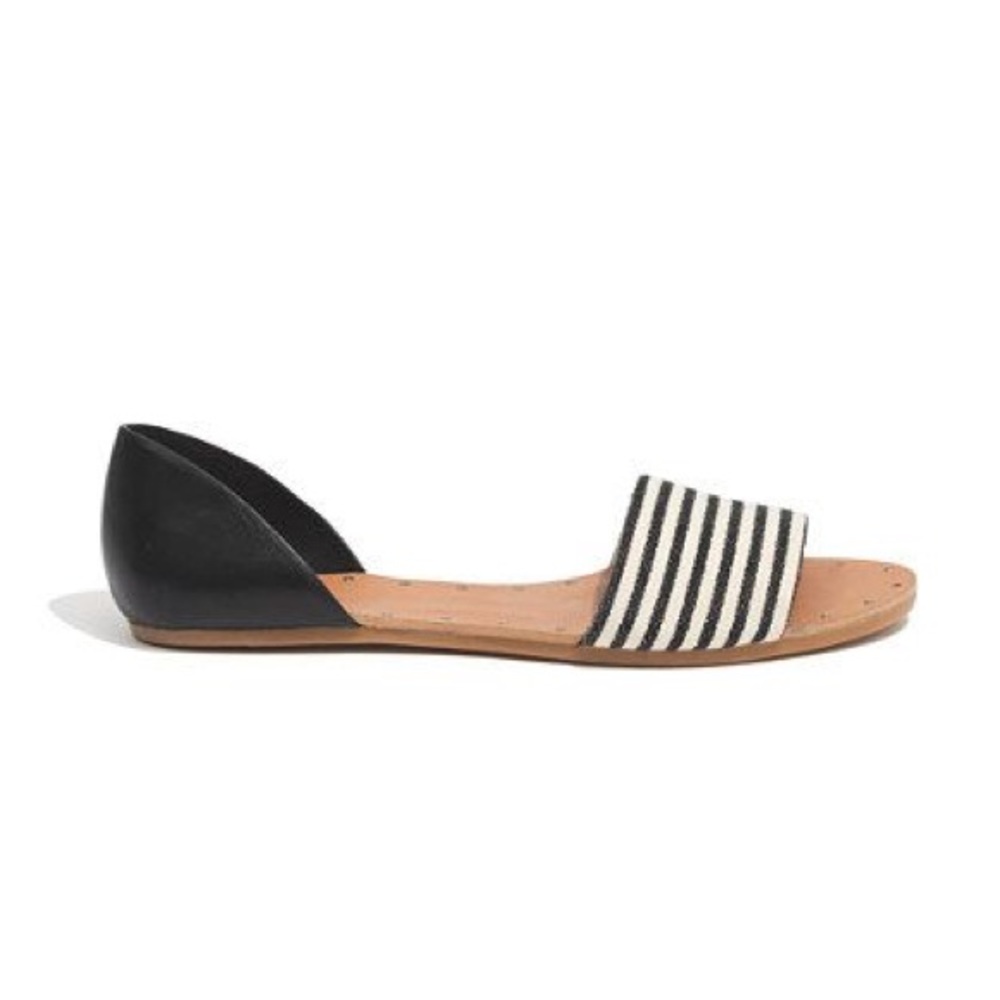 Madewel Thea Sandal Ticking Stripe Black